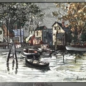 1970s Lionel Barrymore "Old Red Bank" Signed Foil